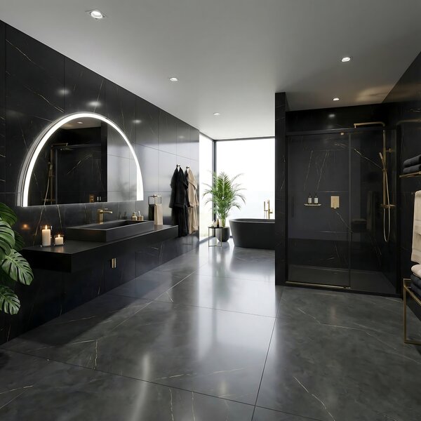 GOYA BLACK MAT 60CM LAVOAR DIN CONGLOMERAT