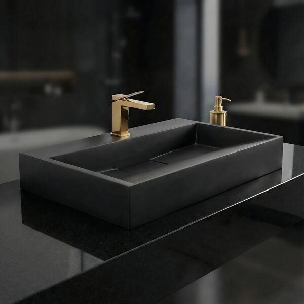GOYA BLACK MAT 60CM LAVOAR DIN CONGLOMERAT