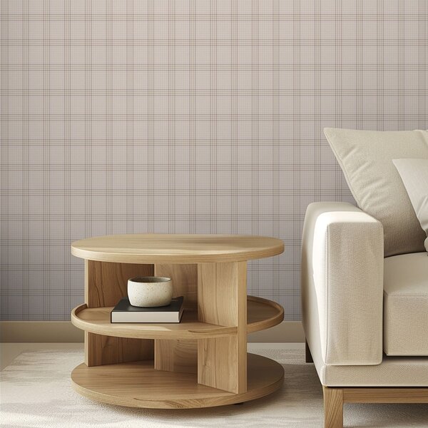Tapet Carouri de culoare bej deschis cu dungi roz, Tapet abstract, a01251v1 : Uwalls.ro