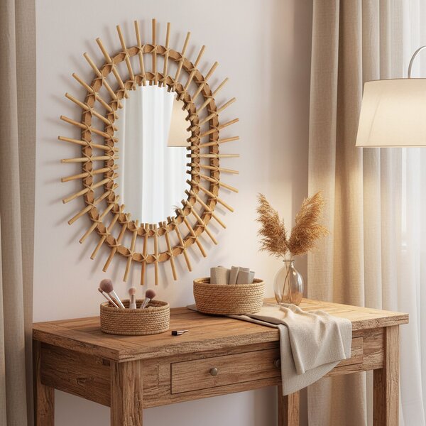 Oglinda perete Boho 57CM QDJ5749