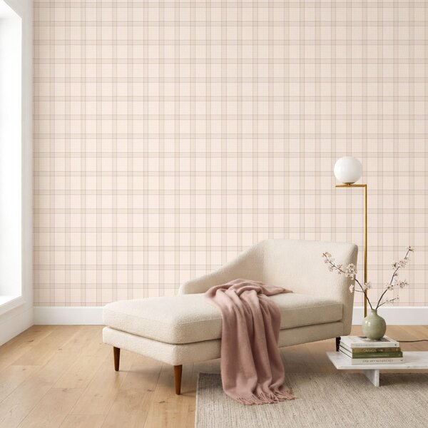 Tapet Carouri de culoare bej deschis cu dungi roz, Tapet abstract, a01251v1 : Uwalls.ro