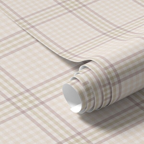 Tapet Carouri de culoare bej deschis cu dungi roz, Tapet abstract, a01251v1 : Uwalls.ro