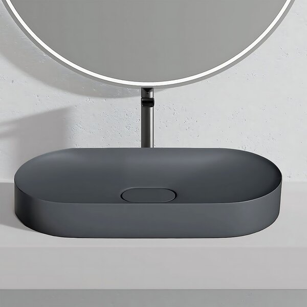 Lavoar pentru blat IRIS 71 CM GREY MATT