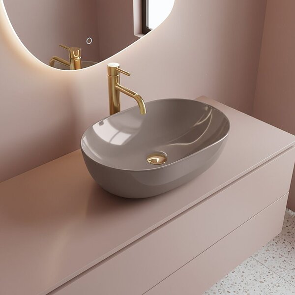 Lavoar pe blat Rea Lisa Beige Shiny