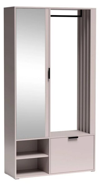 Set hol MILO UNI, casmir, PAL laminat/metal, 100x33x189.4 cm