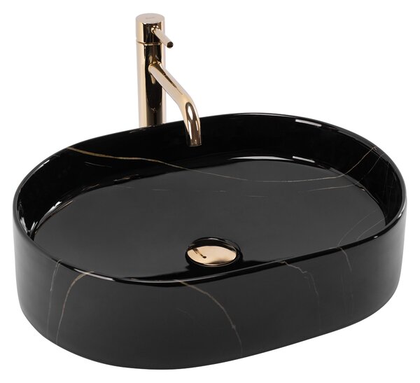 Lavoar pe blat Rea Nadia 50 Black Stone