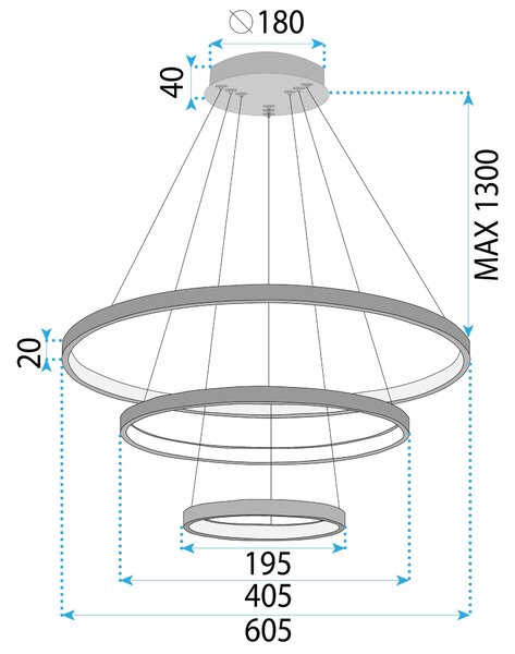 Lampa LED LHJ013-CP3 BLACK