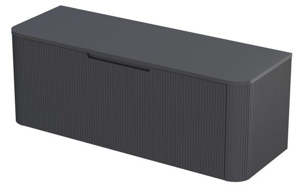 Oltens Hamnes dulap 120x46x39 cm sub chiuveta pe perete negru 60025300