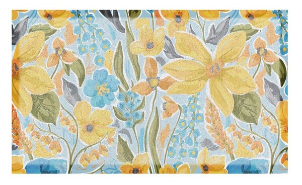 Covoraș de intrare din PVC 40x70 cm Flowers – Artsy Doormats