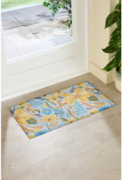 Covoraș de intrare din PVC 40x70 cm Flowers – Artsy Doormats