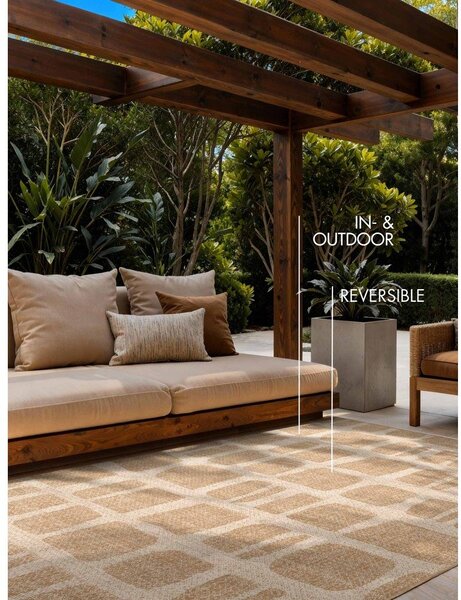 Covor pentru exterior și interior crem/în culoare naturală 120x170 cm Haringey Ruskin – Ted Baker
