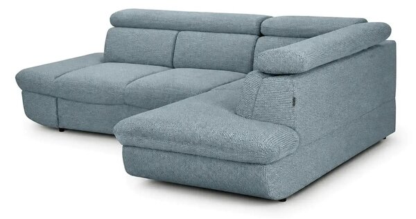 Coltar extensibil sufragerie REGAL, sezlong dreapta, stofa turcoaz - R