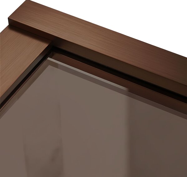 Paravan de baie Rea Elegant Brush Copper 70