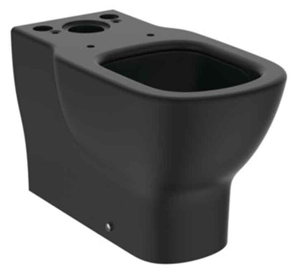 Vas Wc stativ Ideal Standard, Tesi AquaBlade®, back-to-wall, negru mat