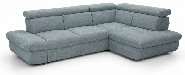 Coltar extensibil sufragerie REGAL, sezlong dreapta, stofa turcoaz - R