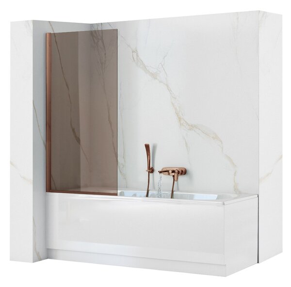 Paravan de baie Rea Elegant Brush Copper 70