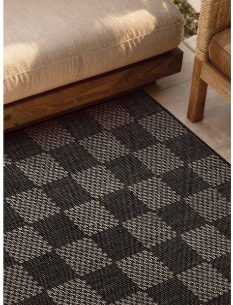 Covor pentru exterior și interior negru/crem 160x230 cm Haringey Dorothy – Ted Baker