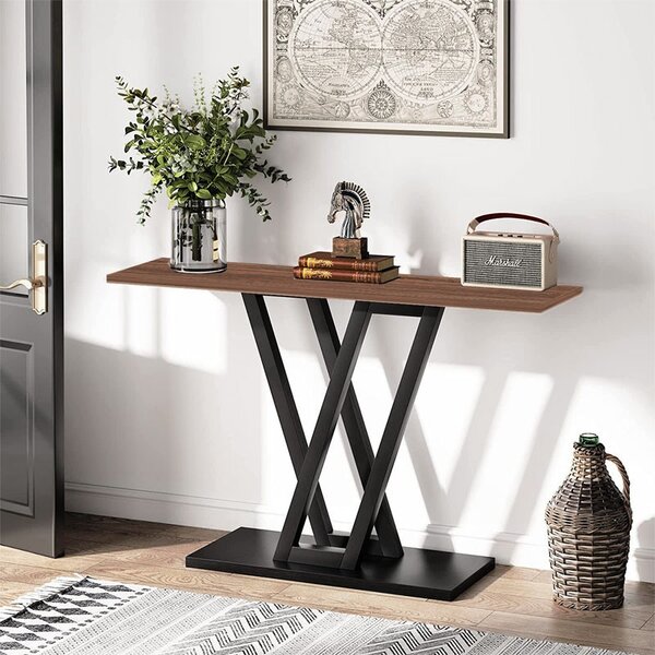 Consola Model Wirmo, Nuc/Negru, 110x30x80 cm