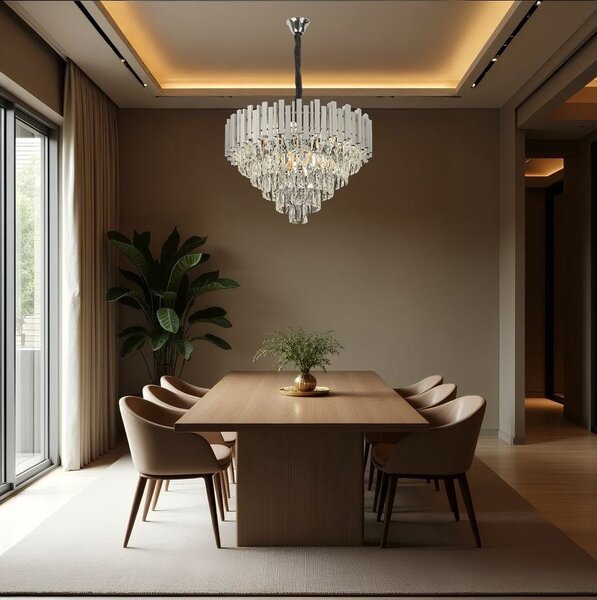 Lampă suspendată Cristal G051-CP 50CM Chrome