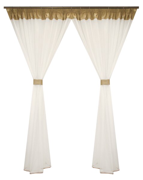 Perdea Velaria voal muss ivoire, 360x215 cm