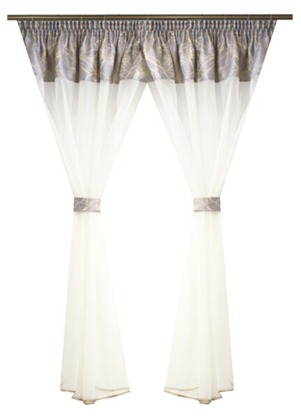 Perdea Velaria voal ivoire, 260x160 cm