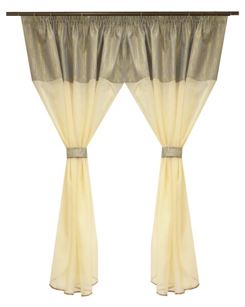 Perdea Velaria organza ecru, 300x145 cm