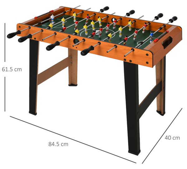 HOMCOM Joc de fotbal de masa cu 22 jucatori si accesorii incluse 84.5 x 40 x 62 cm | Aosom Romania