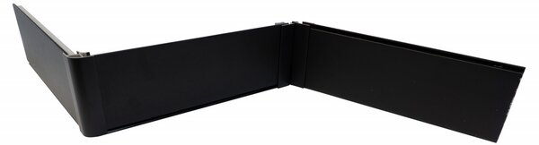 Plinta PVC pentru mascare picioare bucatarie, L=2000 mm, H=100/120/150 mm, l=13 mm, 1 canal pentru clips, finisaj negru