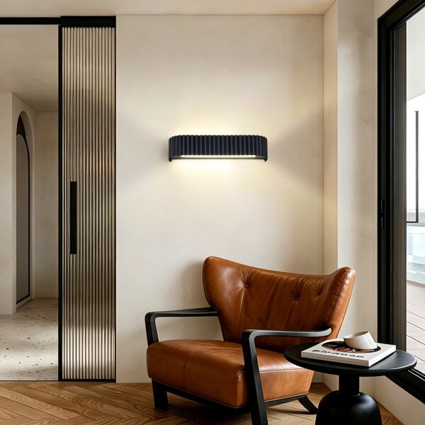 Brilagi - LED reglabilă aplică de perete FALCON MODERN LED/14W/230V 40 cm neagră + telecomandă