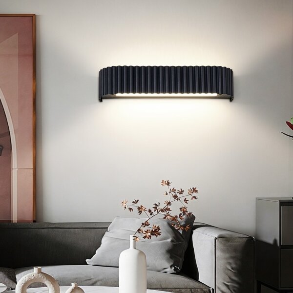 Brilagi - LED reglabilă aplică de perete FALCON MODERN LED/14W/230V 40 cm neagră + telecomandă