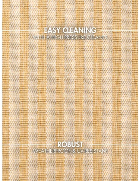 Covor pentru exterior și interior galben ocru/crem 120x170 cm Haringey Linley – Ted Baker