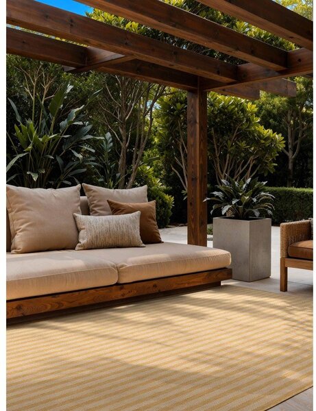 Covor pentru exterior și interior galben ocru/crem 120x170 cm Haringey Linley – Ted Baker