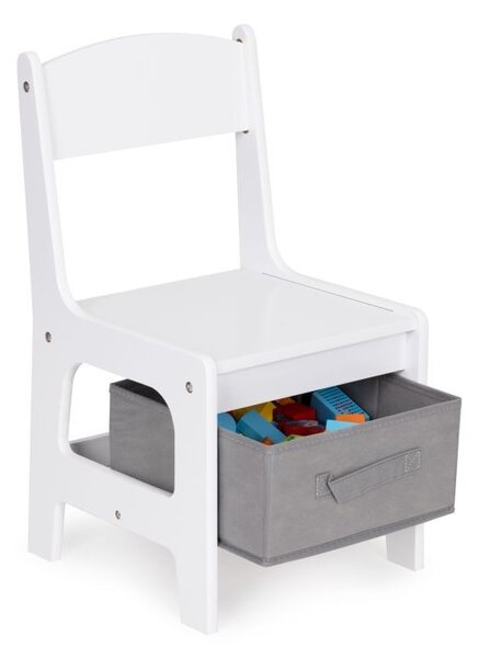 Set de mobilier pentru copii: masă din lemn + 2 scaune
