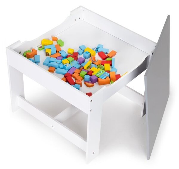 Set de mobilier pentru copii: masă din lemn + 2 scaune