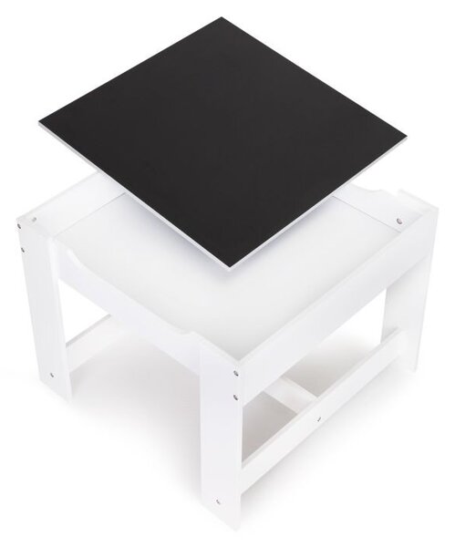 Set de mobilier pentru copii: masă din lemn + 2 scaune