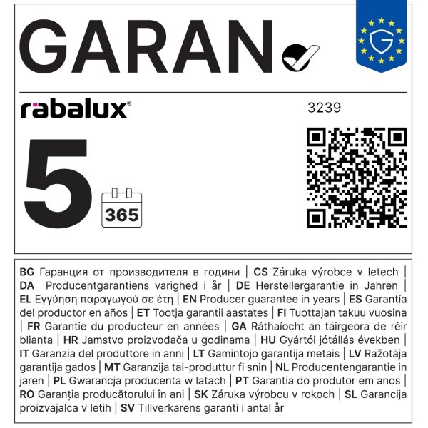 Rabalux 3239-LED Lampă de podea OPHUS LED/18,5W/230V + LED/4,5W crom