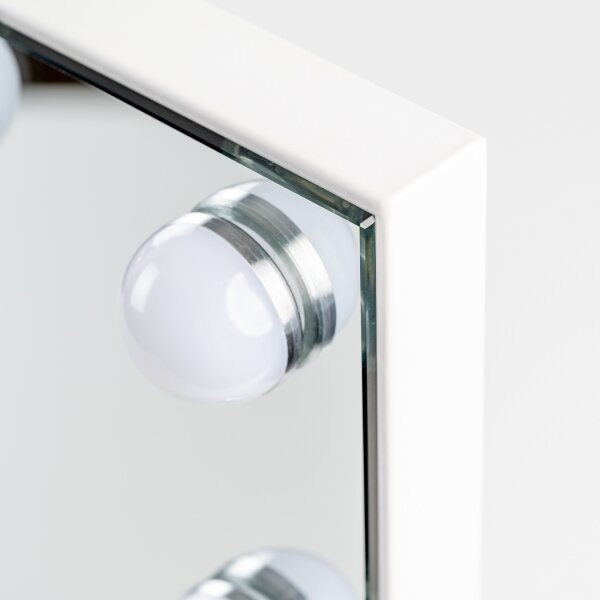 BRILAGI - oglindă LED reglabilă pentru machiaj HOLLYWOOD LED/15W/230V 55x77 cm albă