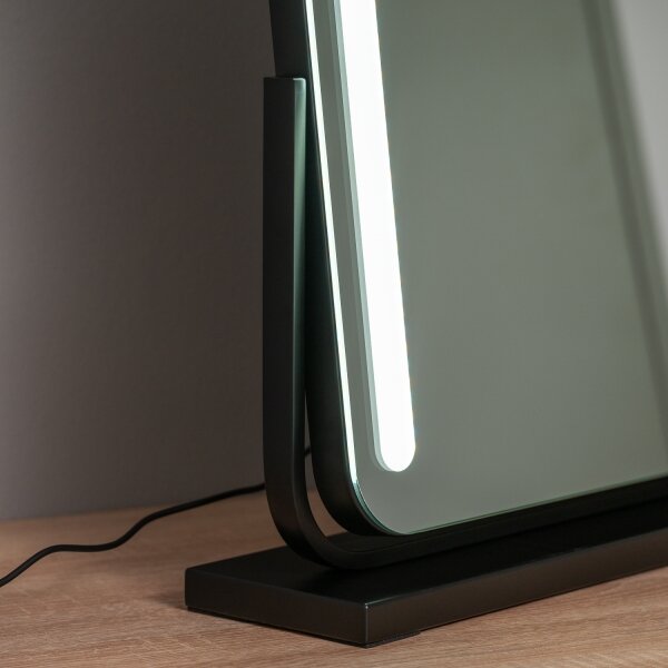 BRILAGI -LED Oglindă de machiaj reglabilă CALIFORNIA LED/22W/230V 58x43 cm neagră