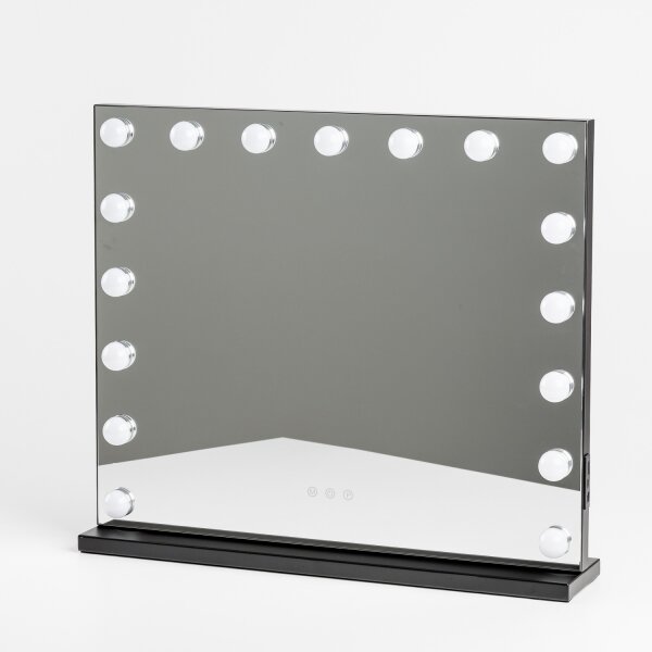 BRILAGI - LED Oglindă de machiaj reglabilă HOLLYWOOD LED/15W/230V 60x50 cm neagră
