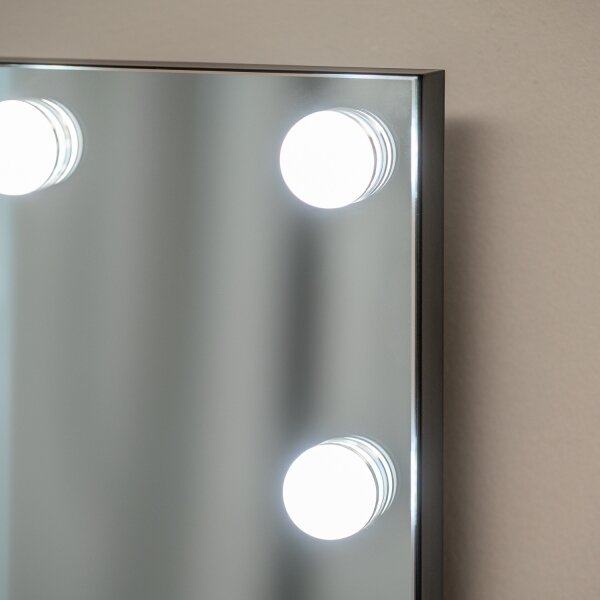 BRILAGI - LED Oglindă de machiaj reglabilă HOLLYWOOD LED/15W/230V 60x50 cm neagră
