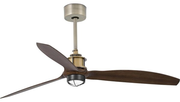 FARO 33398WT1N-LED Ventilator cu LED dimabil JUST FAN M, 16W/230V, diametru 128 cm, maro/alamă WT + DO