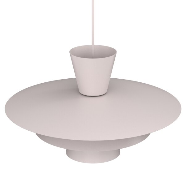 Lustră suspendată pe cablu PLATO, 1xE27/15W/230V, crem