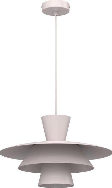 Lustră suspendată pe cablu PLATO, 1xE27/15W/230V, crem