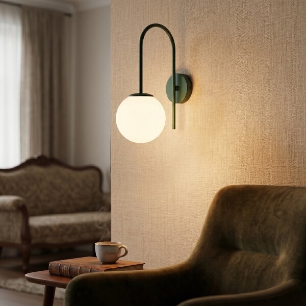 Aplica de perete CAMBRIDGE 1xE14/15W/230V verde