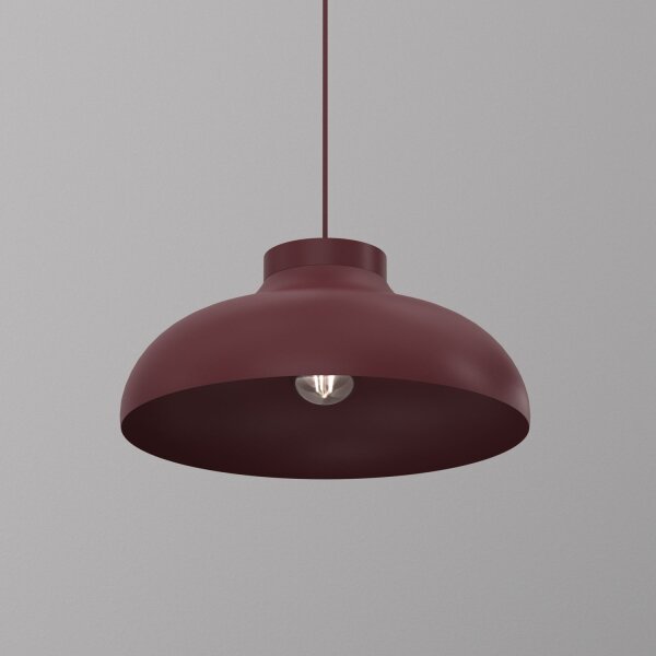 Candelabru suspendat pe cablu BASCA 1xE27/15W/230V vișiniu