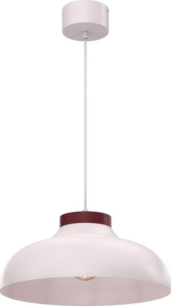 Lustră pe cablu BASCA 1xE27/15W/230V crem/vișiniu