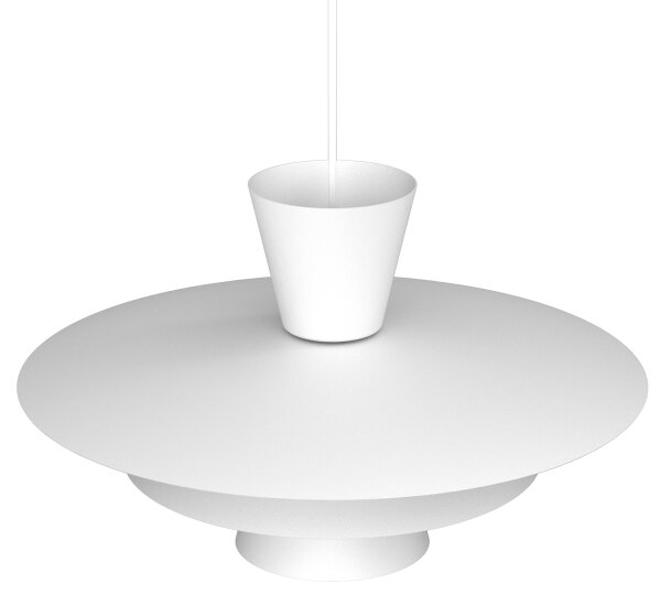 Lustră cu cablu PLATO 1xE27/15W/230V, albă