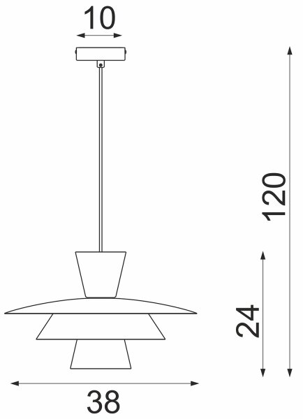 Lustră cu cablu PLATO 1xE27/15W/230V, albă