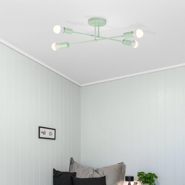 Lustră aplicată CAMBRIDGE 4xE27/15W/230V, verde