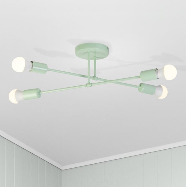 Lustră aplicată CAMBRIDGE 4xE27/15W/230V, verde
